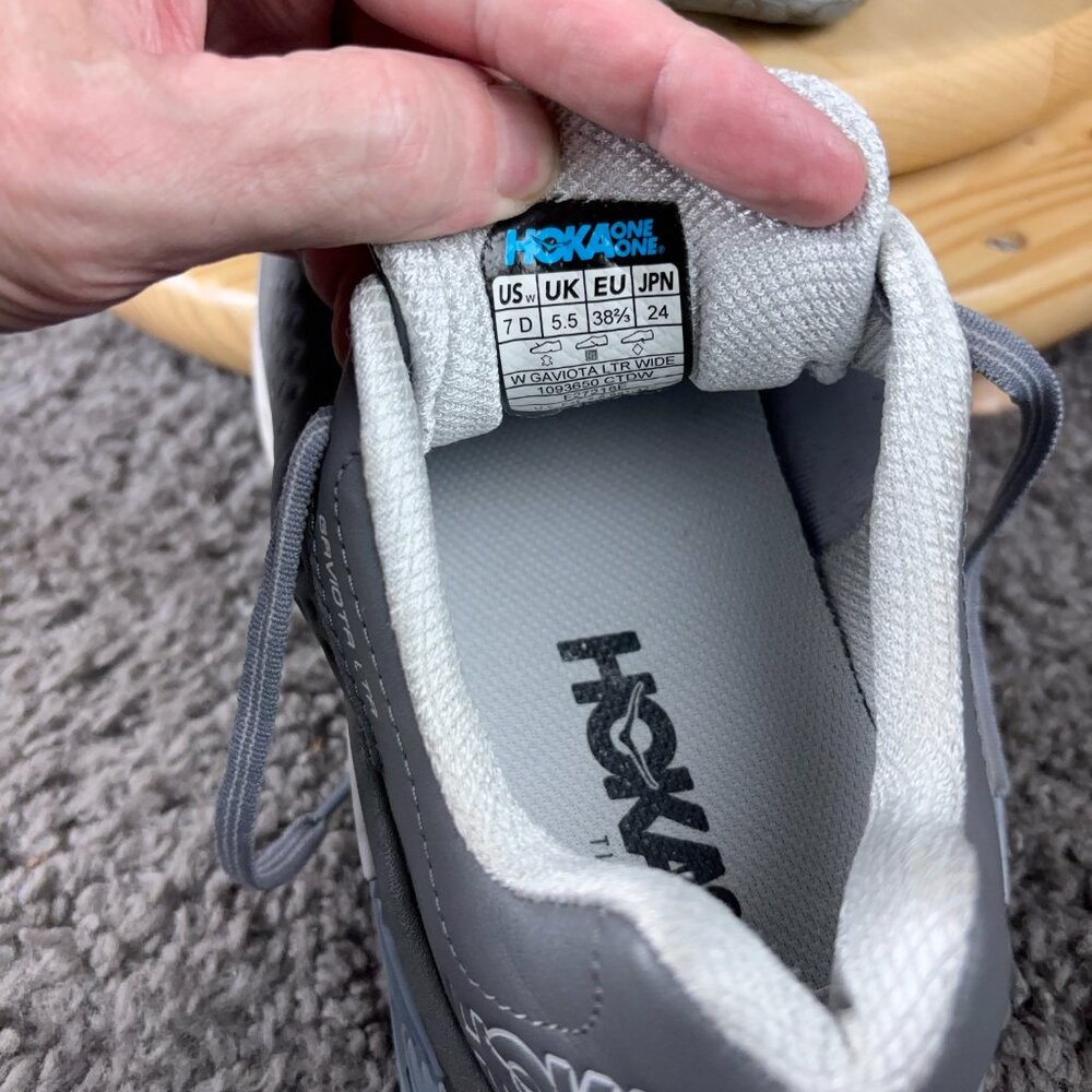 Hoka One One Gray Athletic Running Shoes - Picture 6 of 7